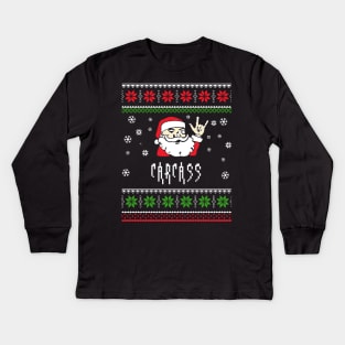 carcass santa metal Kids Long Sleeve T-Shirt